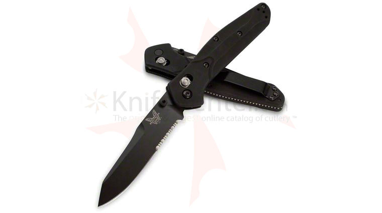 Benchmade 940SBK-1101 Osborne Folding Knife 3.4 inch S30V Black Combo Blade, Aluminum Handles, Limited Edition