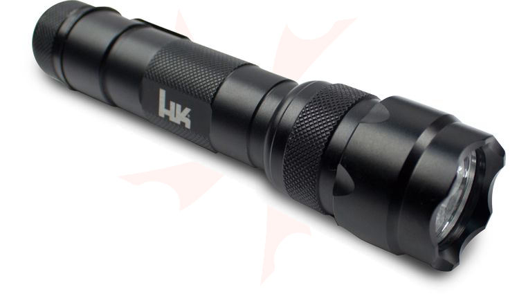 Heckler & Koch 14444L Tactical LED Flashlight, Strobe, 100 Lumens