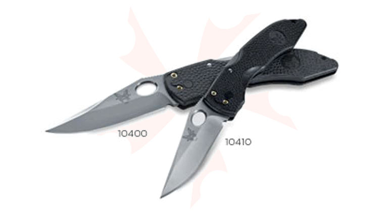 Benchmade Mini Pika Lockback Oval Thumb Hole Plain Edge 2.9