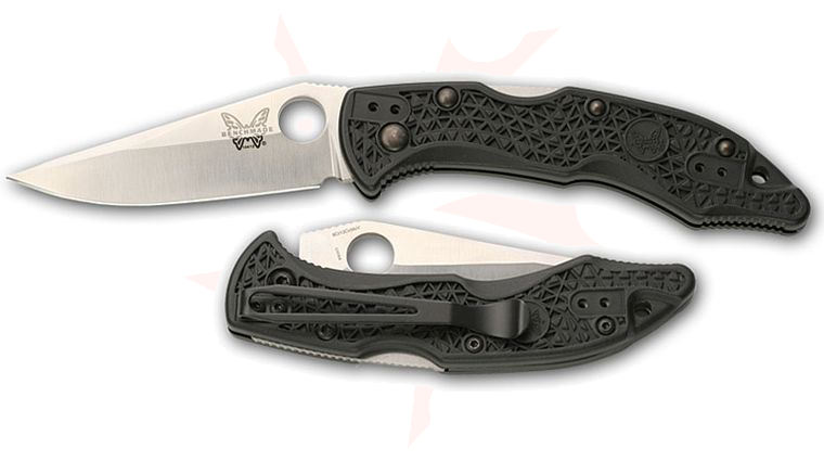 Benchmade Mini Pika II w/2.9 inch Plain Edge Clip Point Blade