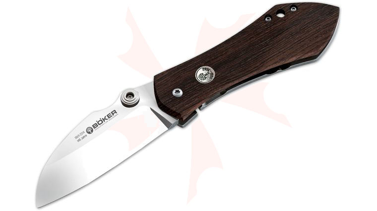 Boker Jens Anso 67 Anniversary Folding Knife 3-3/8 inch N690BO Blade, Grenadill Wood Handles (110520)