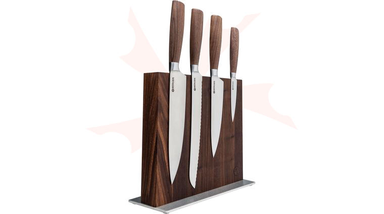 Boker Core Style 5 Piece Kitchen Block Set, Walnut Magnetic Block