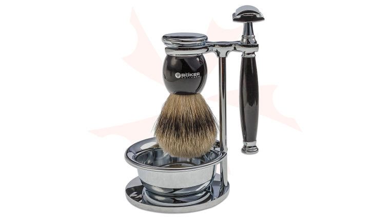 Boker 4 Piece Deluxe Razor Shave Set