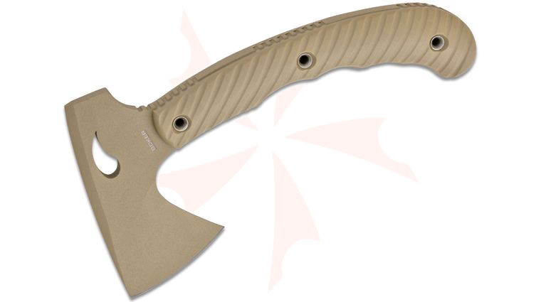 Boker Plus Peter Fegan Escape Hawk Tomahawk Axe, Desert Tan, FRN Handles, Kydex Sheath