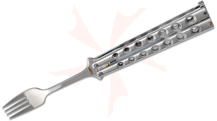 Boker Magnum Balifork Butterfly Style Fork, Polished, Stainless Steel Handles