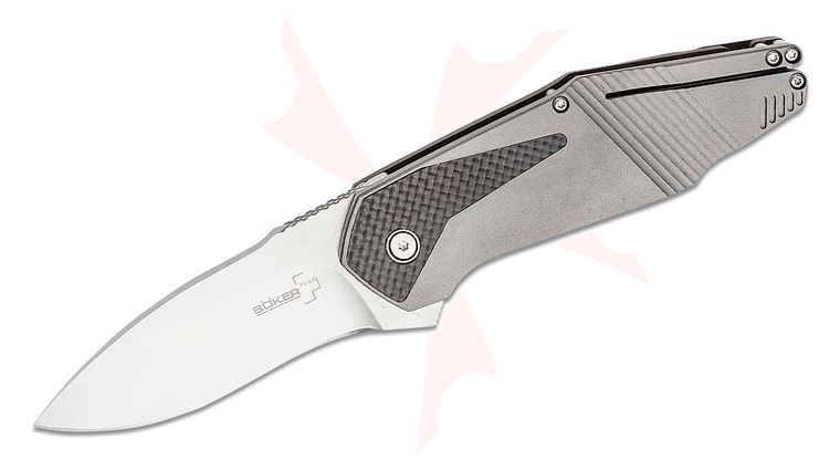Boker Plus Federal Folding Knife 3.27 inch Blade, Titanium Handles, GTC Design