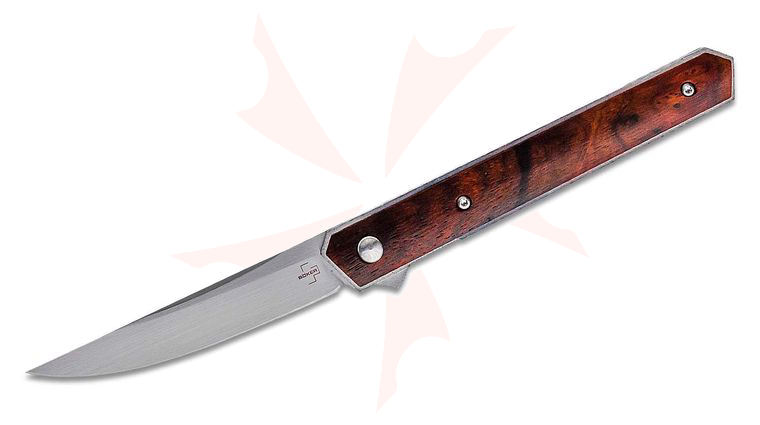 Boker Plus Burnley Kwaiken Air Flipper Knife 3.5 inch VG-10 Satin Blade, Cocobolo Wood Handles