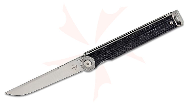 Boker Plus Kaizen Folding Knife 3.03 inch D2 Satin Blade, Black G10 Handles