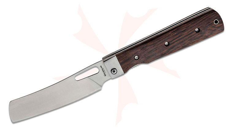 Boker Magnum Outdoor Cuisine III Folding Knife 4.75 inch Nakiri Style Blade, Rosewood Handles