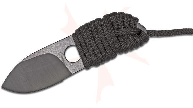 Boker Plus Fixed Cera-Neck Knife 1.625 inch Black Ceramic Blade, Paracord Handle, Kydex Sheath