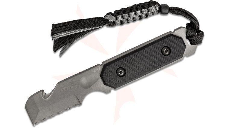 Boker Plus Cop Tool Multifunctional Knife 1.75 inch Bead Blast Blade, G10 Handles, Kydex Sheath
