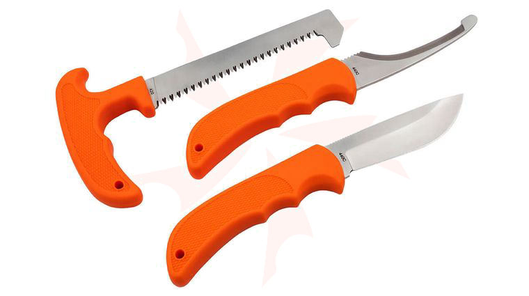 Boker Magnum HL Game Set, Orange TPR Handles, Nylon Sheath