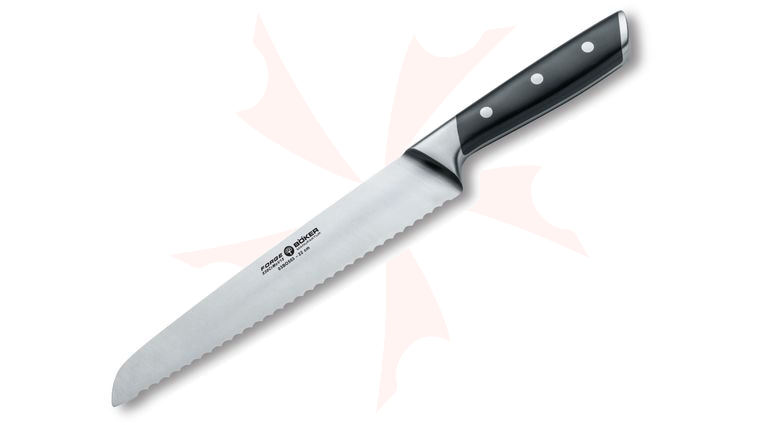 Boker Forge 8.625 inch Bread Knife, Black Synthetic Handles