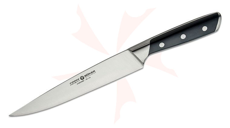Boker Forge 7.875 inch Carving Knife, Black Synthetic Handles