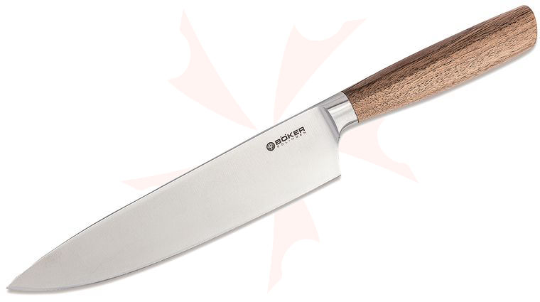 Boker Core Chef's Knife 8.13 inch Blade, Walnut Wood Handle