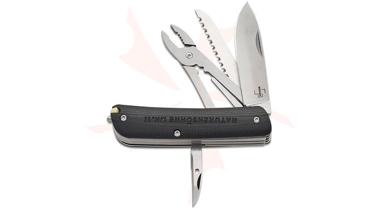 Boker Plus Naturensöhne MK. II Multi-Tool Pocket Knife, Black G10 Handles