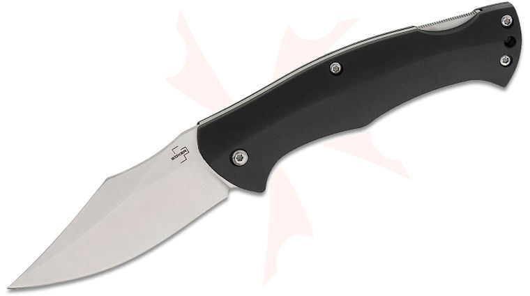 Boker Plus Echidna Folding Knife 3.62 inch D2 Satin Clip Point Blade, Black GRN/TPE Composite Handles