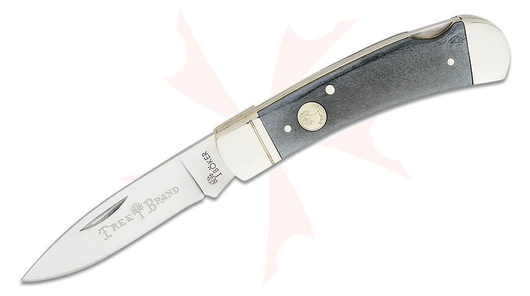 Boker Traditional Series 2.0 Gentleman's Lockback 2.95 inch D2 Satin Drop Point, Smooth Gray Bone Handles