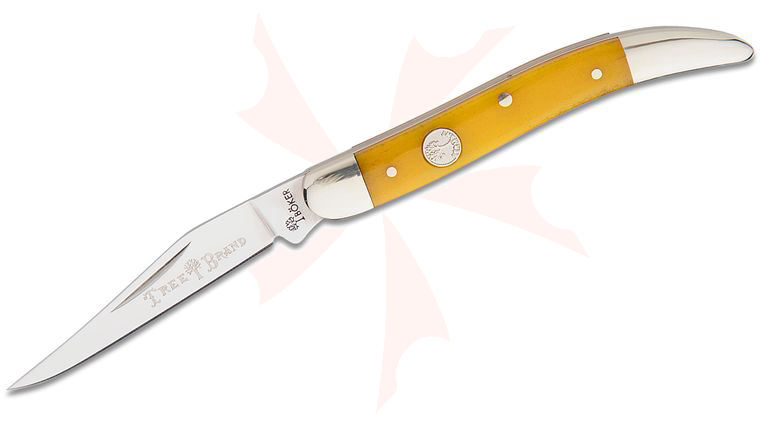 Boker Traditional Series 2.0 Texas Toothpick, Smooth Yellow Bone Handles D2 Blade 3 inch Closed