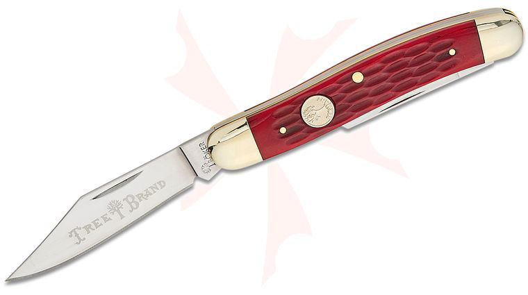 Boker Traditional Series 2.0 Whittler Pocket Knife, Jigged Red Bone Handles, D2 Blade 3.5 inch Closed