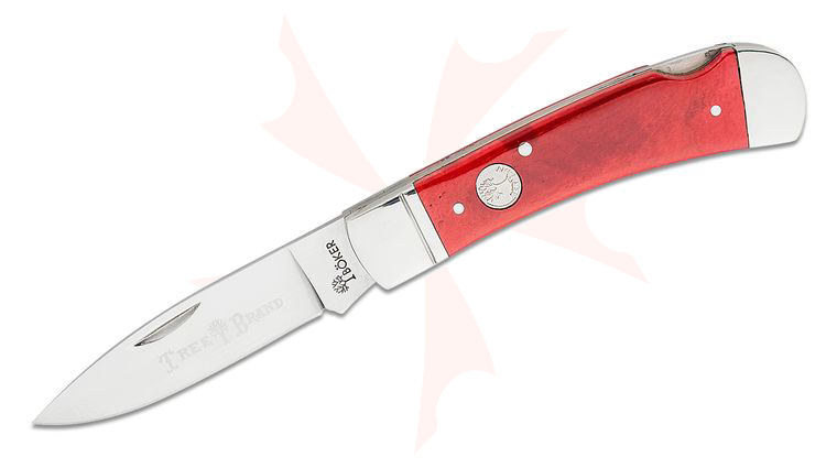 Boker Traditional Series 2.0 Gentleman's Lockback 2.95 inch D2 Satin Drop Point, Smooth Red Bone Handles