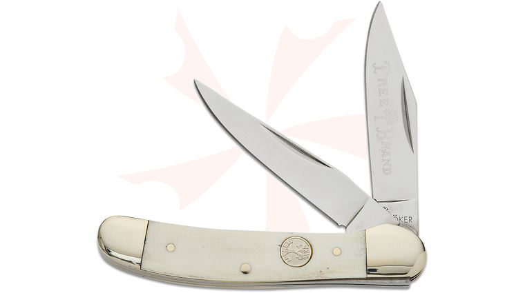 Boker Traditional Series 2.0 Copperhead Slipjoint Folding Knife 3.75 inch Closed, D2 Blade Smooth White Bone Handles