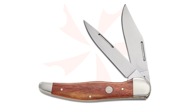 Boker Traditional Series Treebrand Folding Hunter Knife 5.21 inch Closed, D2 Blades, Rosewood Handles, Leather Sheath