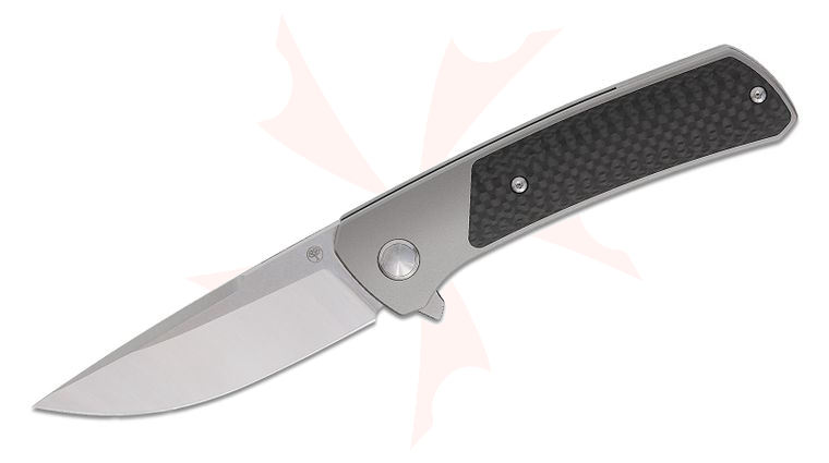 Boker Limited Edition Brian Efros Super Conductor Frame Lock Flipper Knife 3.43 inch MagnaCut Two-Tone Drop Point Blade, Titanium Handles with Carbon Fiber Inlays
