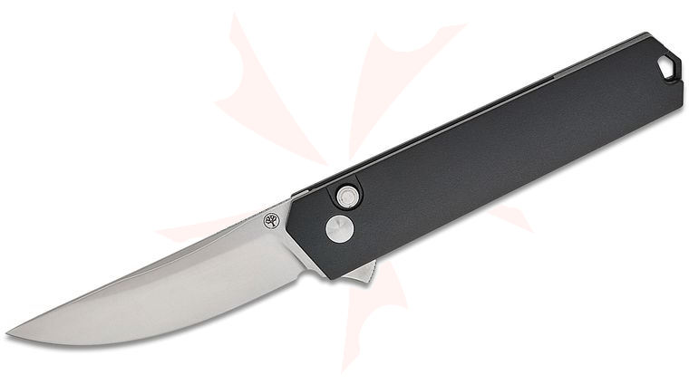 Boker Plus Lucas Burnley Kwaiken Compact Flipper Knife 3 inch MagnaCut Satin Blade, Black Aluminum Handles