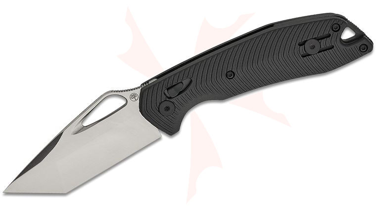 Boker TDK Crossbar Lock Folding Knife 2.99 inch CPM-MagnaCut Satin Tanto Blade, Black GFN Handles