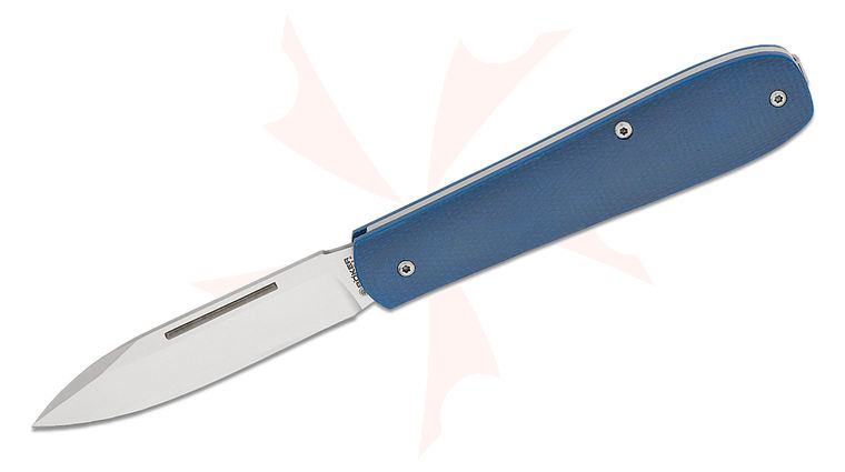 Boker Coffin Slipjoint Folding Knife 3.15 inch MagnaCut Satin Drop Point Blade, Denim Micarta Handles