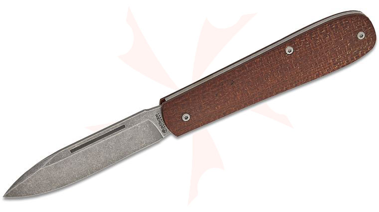 Boker Coffin Slipjoint Folding Knife 3.15 inch CPM-MagnaCut Dark Stonewashed Drop Point Blade, Jute Micarta Handles
