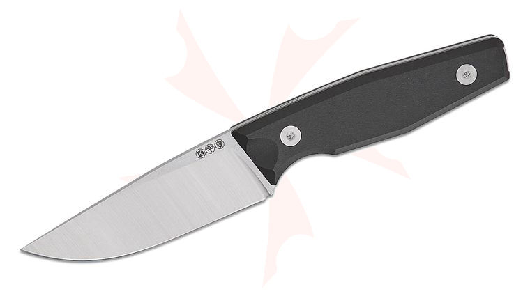 Boker Daily Knives AK4 Fixed Blade Knife 3.75 inch 14C28N Two-Tone Drop Point Blade, Black Richlite Handles, Kydex Sheath