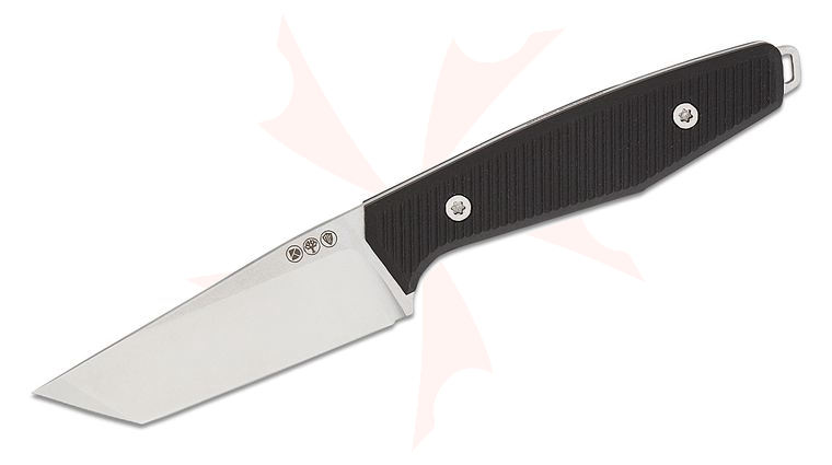 Boker Daily Knives AK1 American Tanto Fixed Blade Knife 2.99 inch N690 Satin Tanto, Black G10 Handles, Kydex Sheath