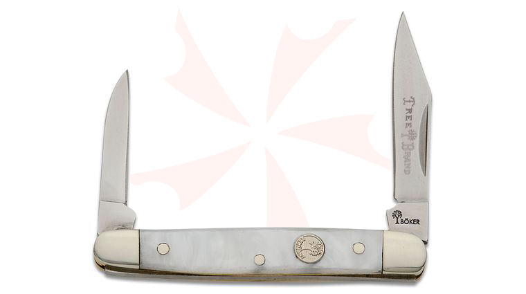 Boker Traditional Series 2.0 Small Pen Knife, Faux Mother of Pearl Handles, D2 Blade 2.75 inch Closed