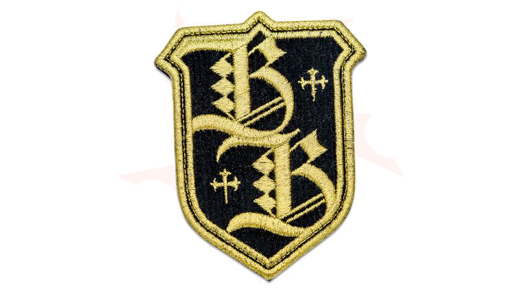 Borka Blades Black/Gold Logo Patch