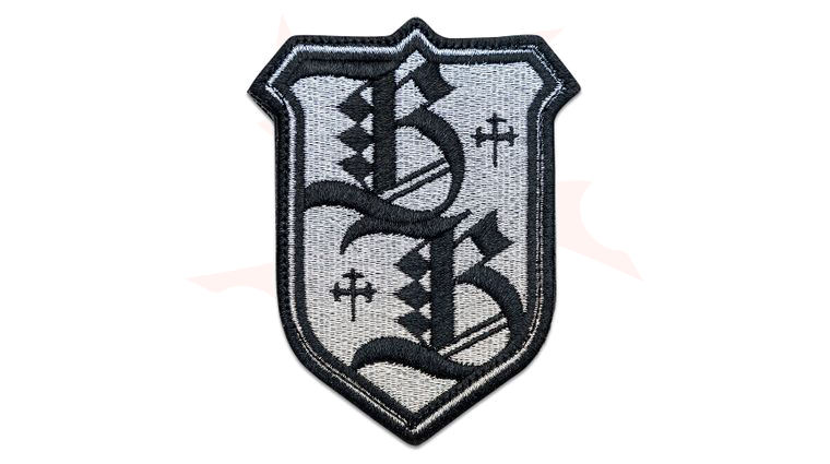 Borka Blades Silver/Black Logo Patch