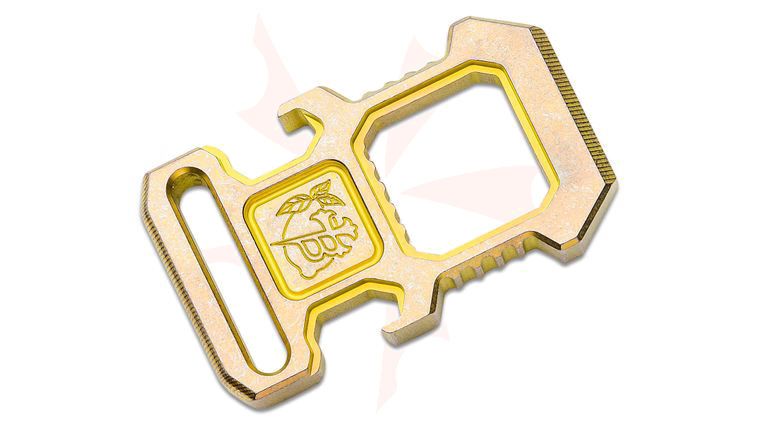 Borka Blades Ti2 Design Lemon Shiner Custom Titanium Bottle Opener and EDC Tool