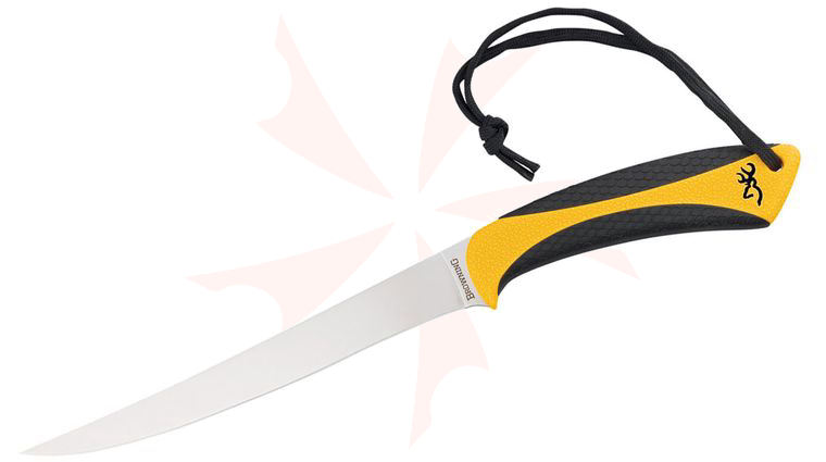 Browning White Water Fillet 7.25 inch Blade, Injection Molded Handles, Injection Molded Sheath