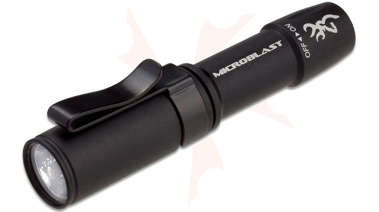 Browning MicroBlast AAA LED Flashlight, Black Aluminum Body, 72 Max Lumens