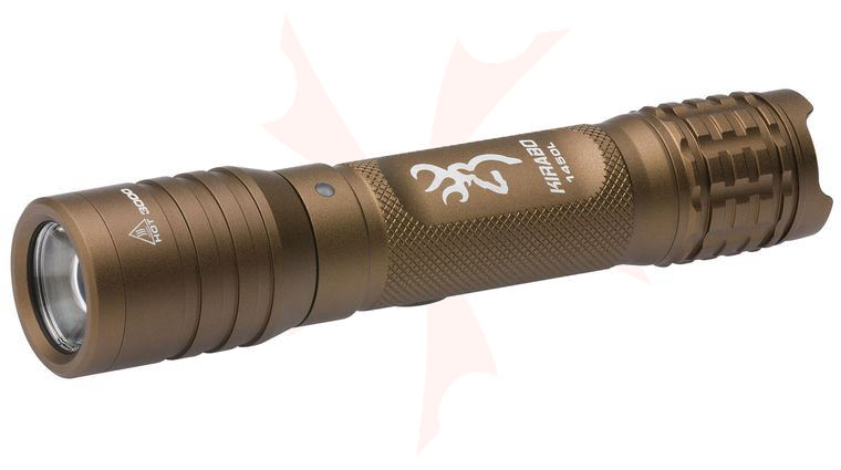Browning Kirabo Rechargeable LED Flashlight, Bronze Aluminum Body, 1450 Max Lumens