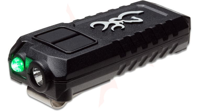 Browning Trailmate USB Rechargeable LED Flashlight/Cap Light, Black Polymer Body, 360 Max Lumens