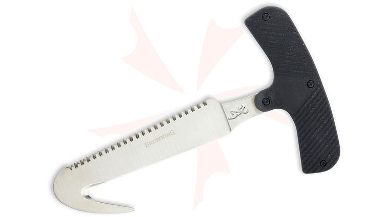 Browning Game Reaper T-Handle Saw 3.75 inch 440C Blade, Contour-Molded Composite Handle, Nylon Sheath