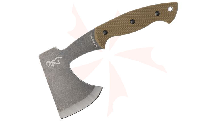 Browning Big Creek Hatchet 10.75 inch Overall, Flat Dark Earth Polymer Handle, Nylon Sheath
