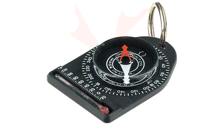 Brunton Tag-A-Long Plus, Thermometer, Black Compass