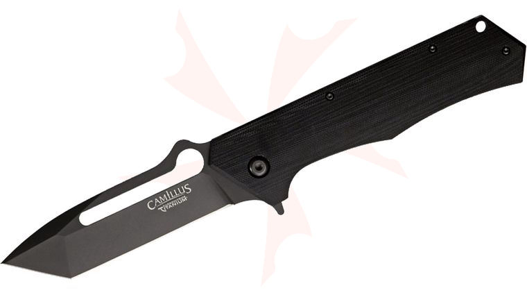 Camillus 18683 Beast Folding Knife 3.75 inch VG10 Tanto Blade, G10 Handles