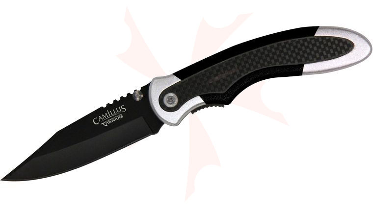 Camillus Chameleon Folding Knife 3-1/2 inch Blade, Aluminum Handles with Carbon Fiber Accents