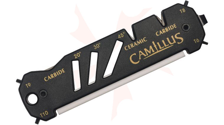 Camillus 19224 Glide Hook, Knife, and Shear Sharpener, Ceramic and Carbide