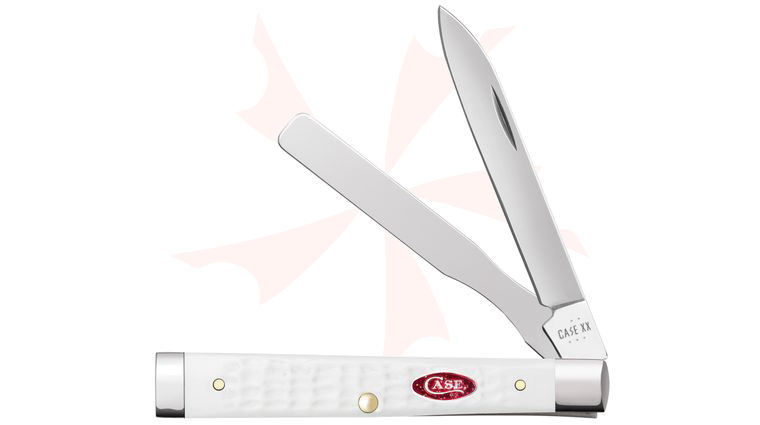 Case SparXX Jigged White Synthetic Baby Doc Pocket Knife 2.88 inch (6282SP SS)