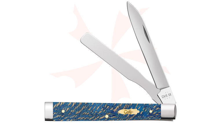 Case Smooth Blue Sycamore Wood Baby Doc Pocket Knife 2.88 inch Closed (7282SP SS)